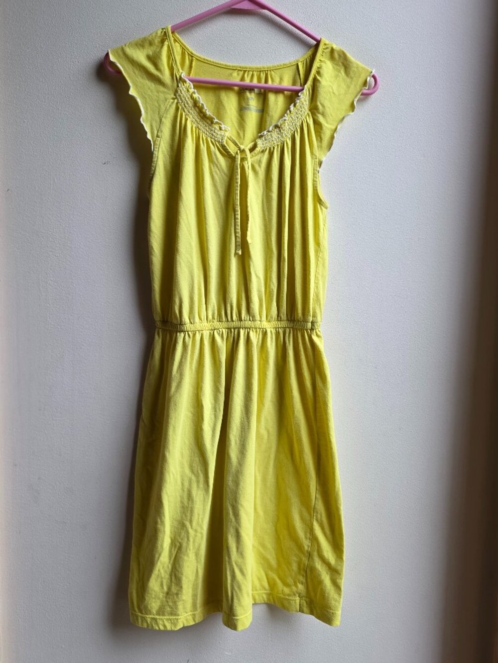 Old Navy Yellow Cap Sleeve Dress Size Small